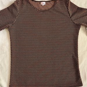 NWT LLR 3XL Gigi Top black/tan